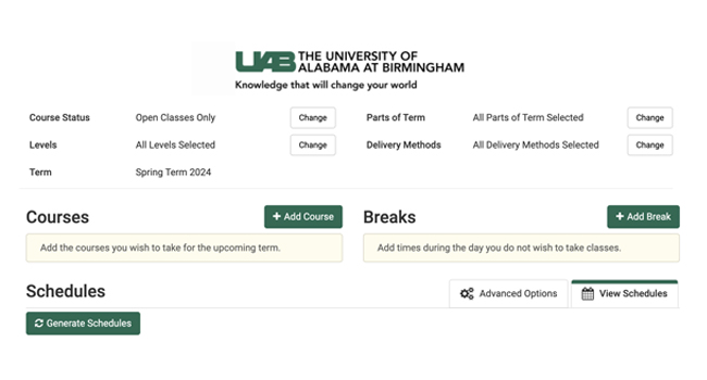 UAB IT implements new class scheduler to streamline process for students
