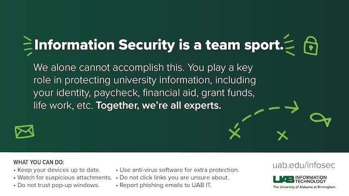 Security is a team sport