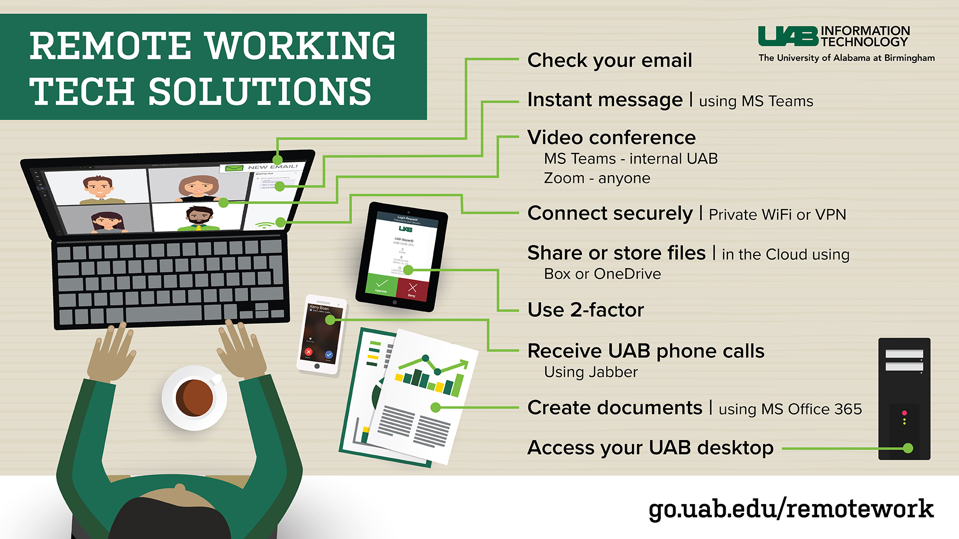 Remote Working Infographic