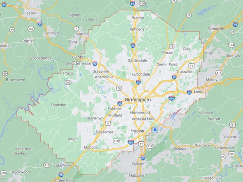 Jefferson County map