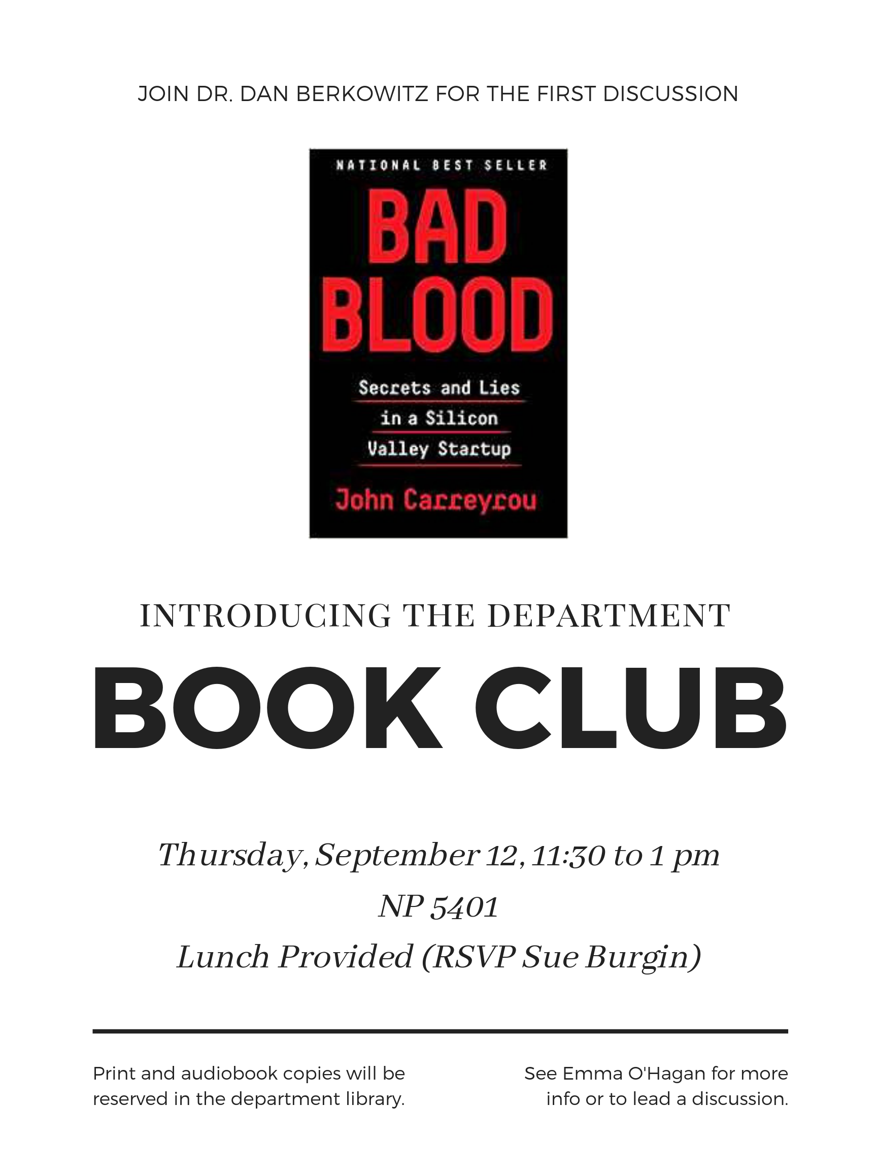 Introducing our department book club
