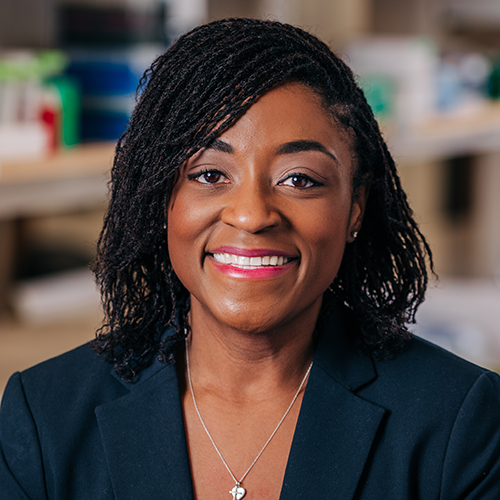 Headshot of Ashley Davis (JHS Administrative Director II, Cell, Developmental, and Integrative Biology), February 2023.