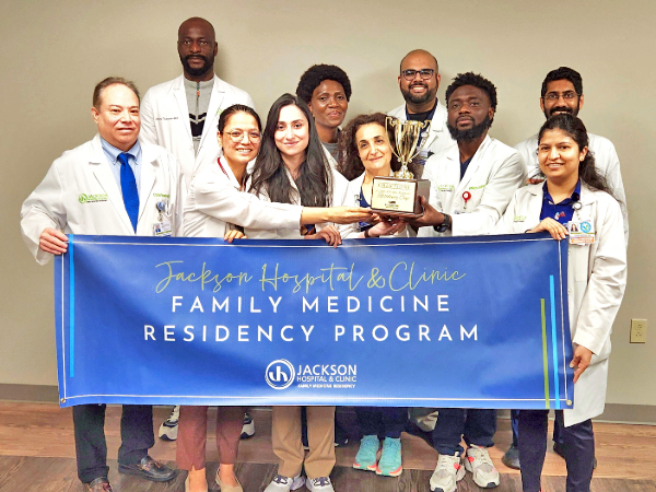 Jackson Family Medicine residents hold the Alabama Family Medicine Residency Cup