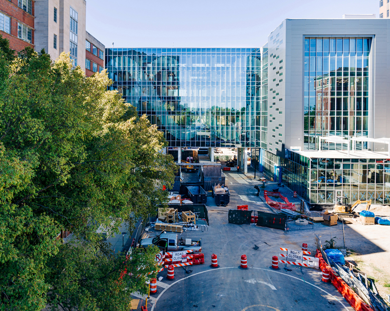 group of students studying