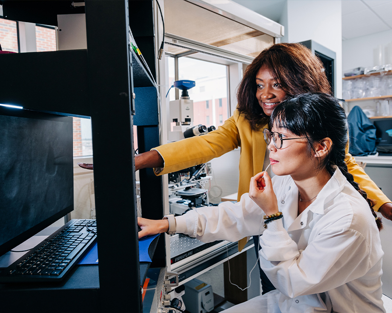 group of students studying