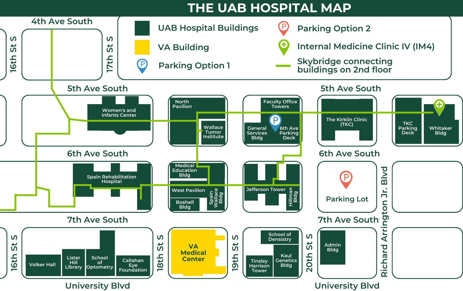 uab hospital map