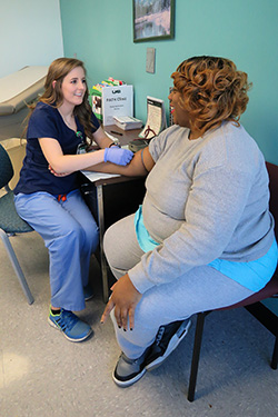 A patient in the UAB PATH Clinic