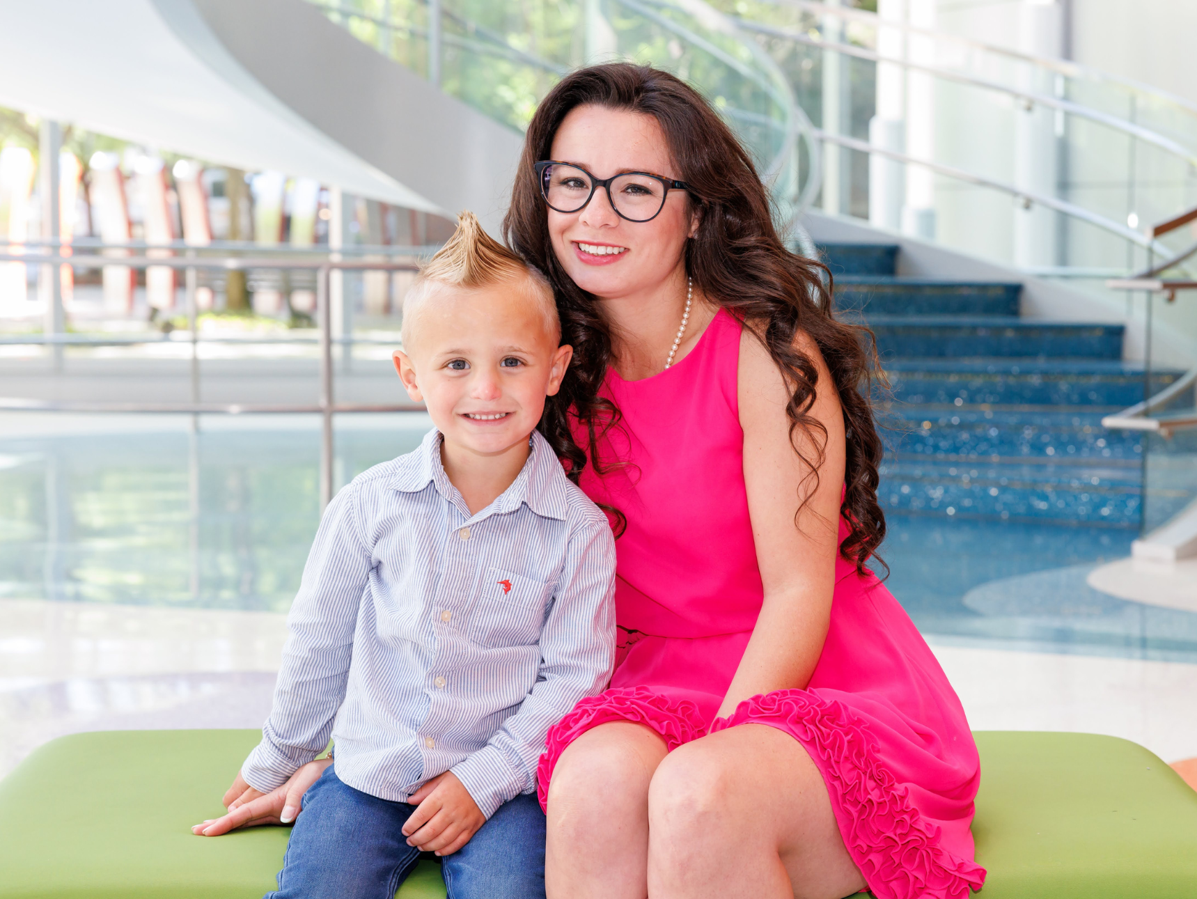 Cazalas and Lincoln sitting together