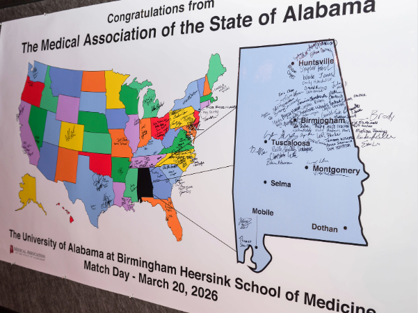 Family & Community Medicine match scholarships support Heersink graduates beginning residency training in Alabama