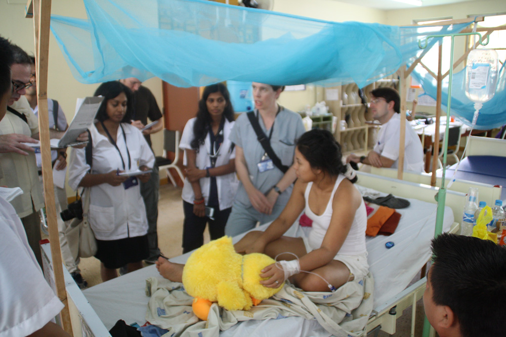 Inside the malaria ward at the regional hospital in Iquitos