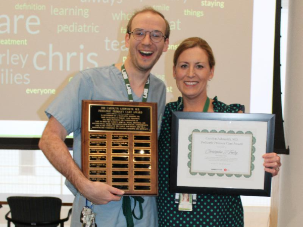 Turley receives the Carolyn Ashworth, M.D. Pediatric Primary Care Award