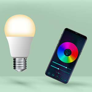 Smart light bulb and smartphone app