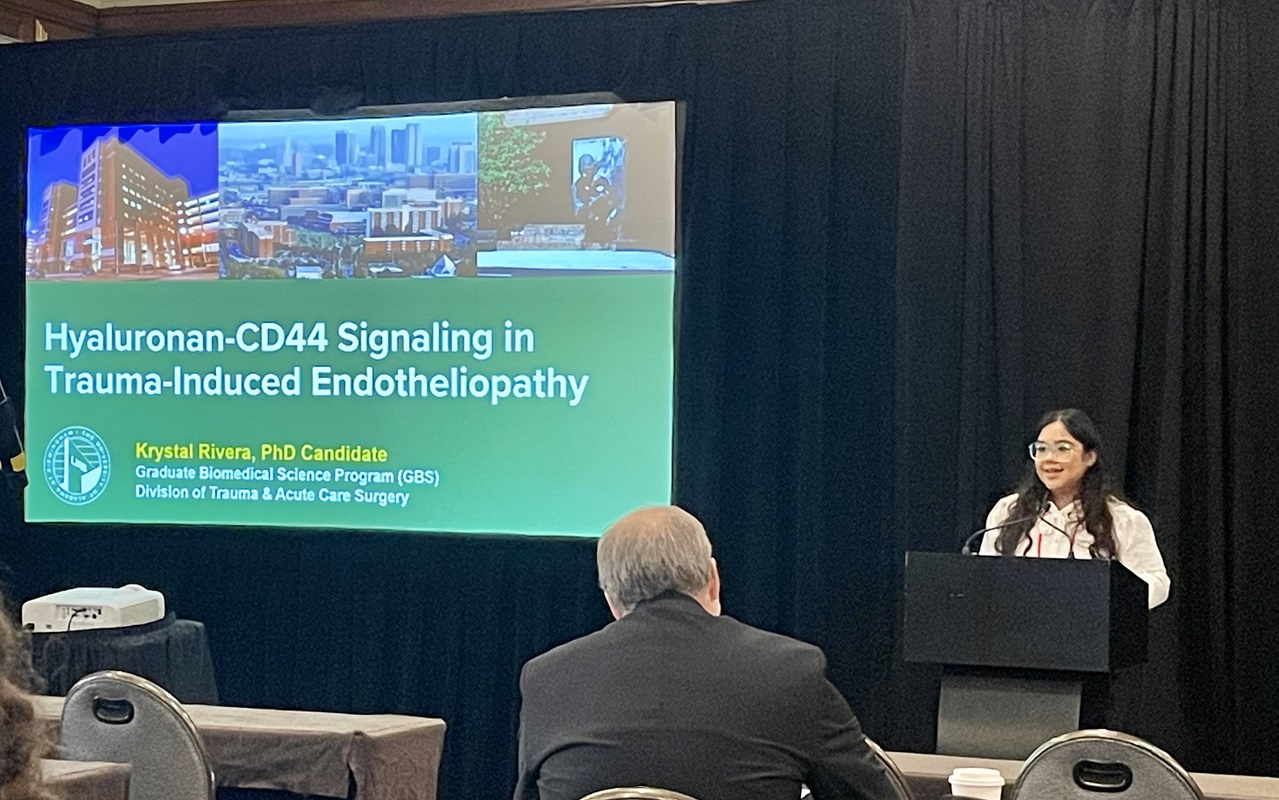 Krystal Rivera presenting at ShockCon