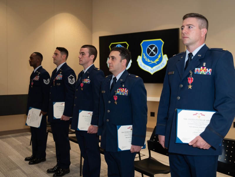 SOST Bronze Star presentation.