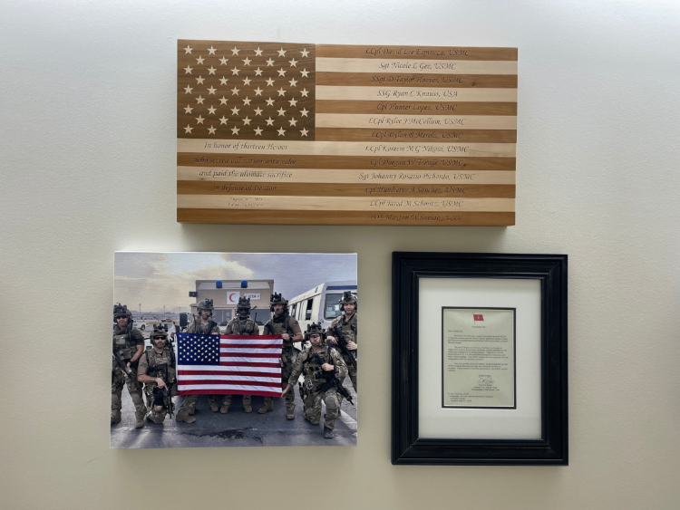 Memorial in the SOST office.
