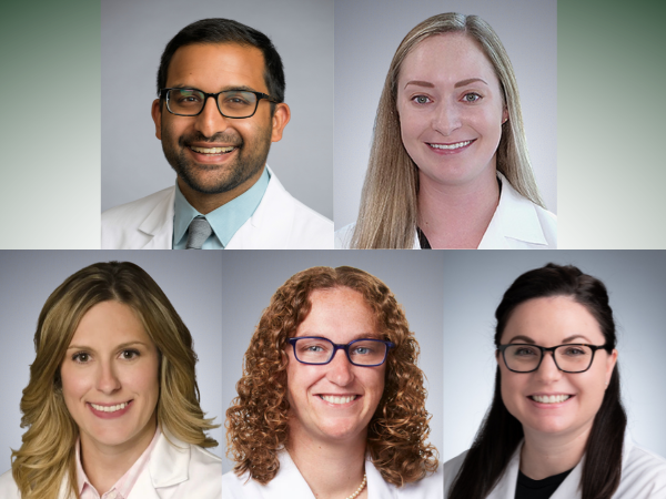 Dr. Peter Abraham, Dr. Samantha Lloy, Dr. Jennifer Pappalardo, Dr. Anji Wall, and Dr. Taylor Wallen