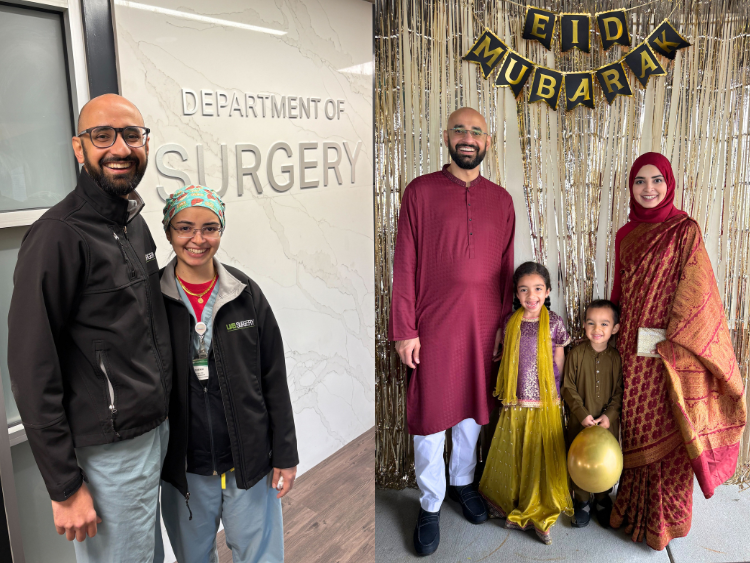 Transplant surgeon Sheikh and trauma surgeon Hashmi on work, family, and their long-distance love story