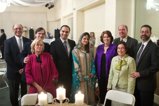 Dr. Muhammad Alvi with several members of the UAB Department of Neurology