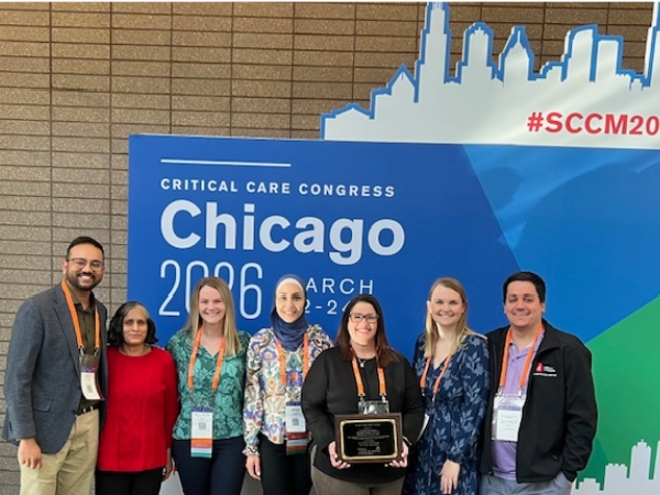 PICU team awarded national Patient Safety First Award from Society of Critical Care Medicine