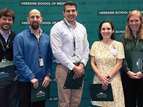 UCDC members recognized by the UAB Department of Medicine
