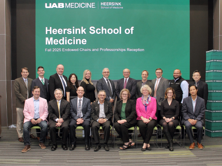 Heersink faculty honored at Fall 2025 Endowed Chairs and Professorships Reception