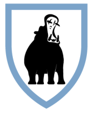 Crest logo of a hippo.