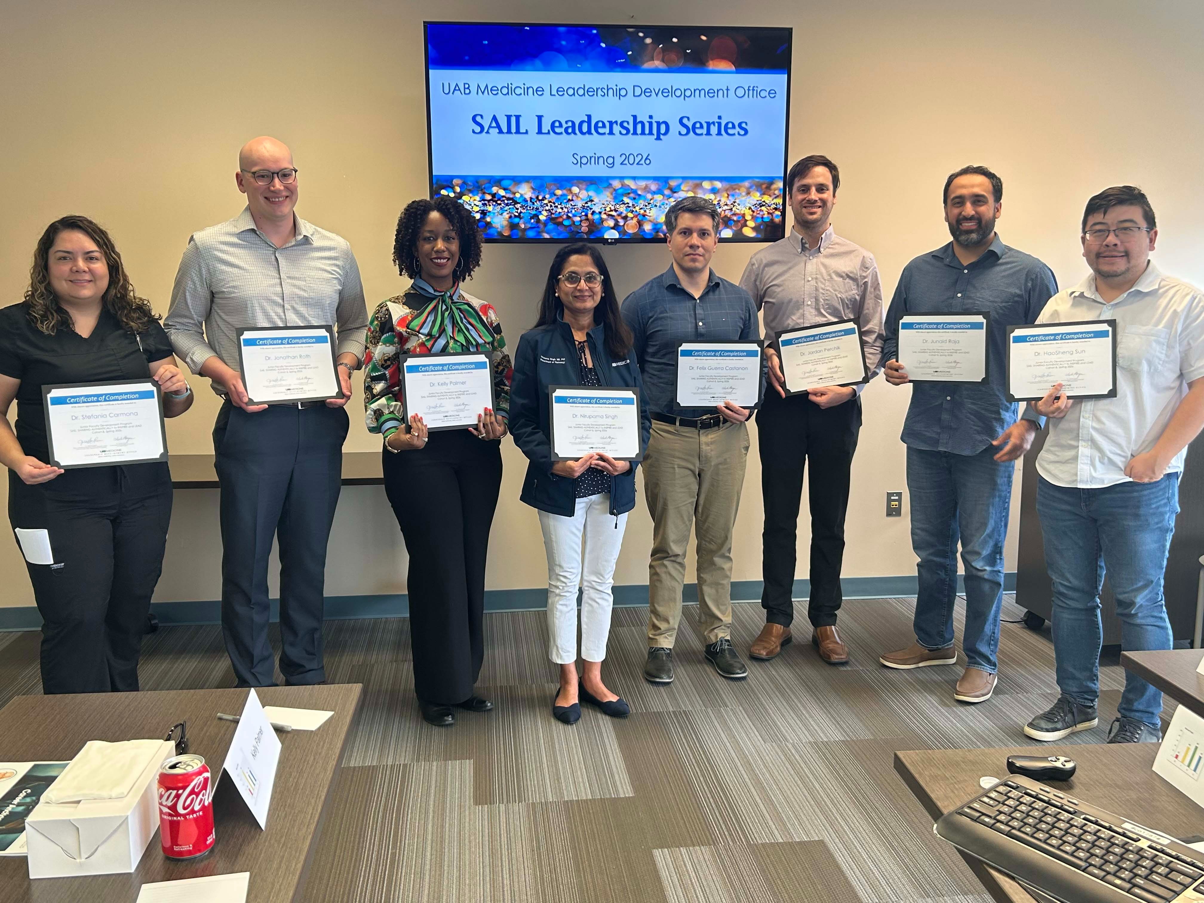 8 Faculty members graduate UAB SAIL Program, cohort 8