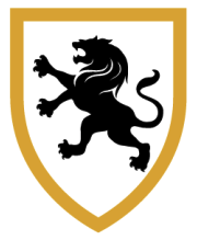 Crest logo of a lion.