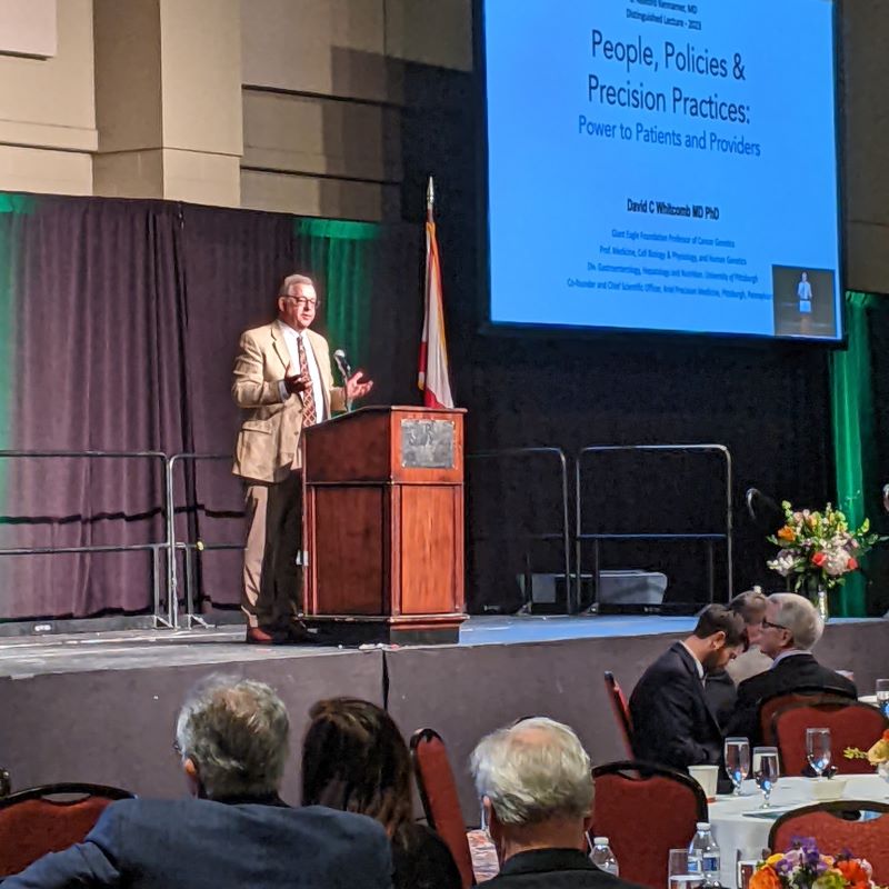 Dr. David Whitcomb presenting at Montgomery Health Policy