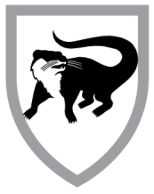 Crest logo of an otter.