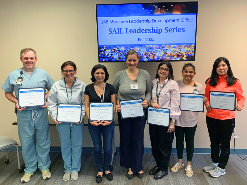  Mustian completes the UAB SAIL Program