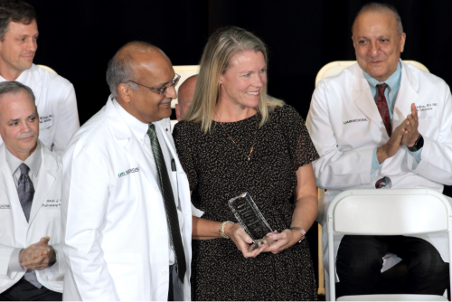 Warriner at the 2025 White Coat ceremony
