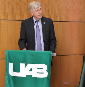 NIH director Francis Collins visits UAB, delivers outstanding keynote address