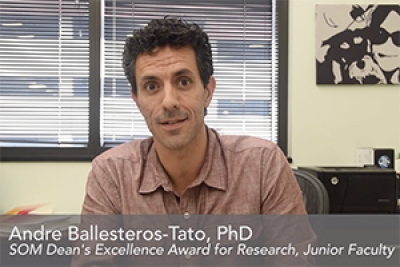 Dean&#039;s Excellence Award winner profile: Andre Ballesteros-Tato, Ph.D.