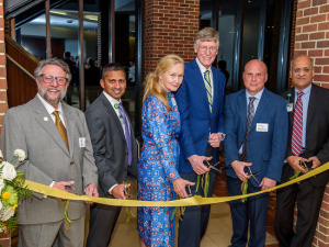 Alumni reception celebrates Volker Hall renovation and Heersink Family Active Learning Center ribbon-cutting