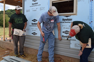 SOM employees volunteer with Habitat for Humanity