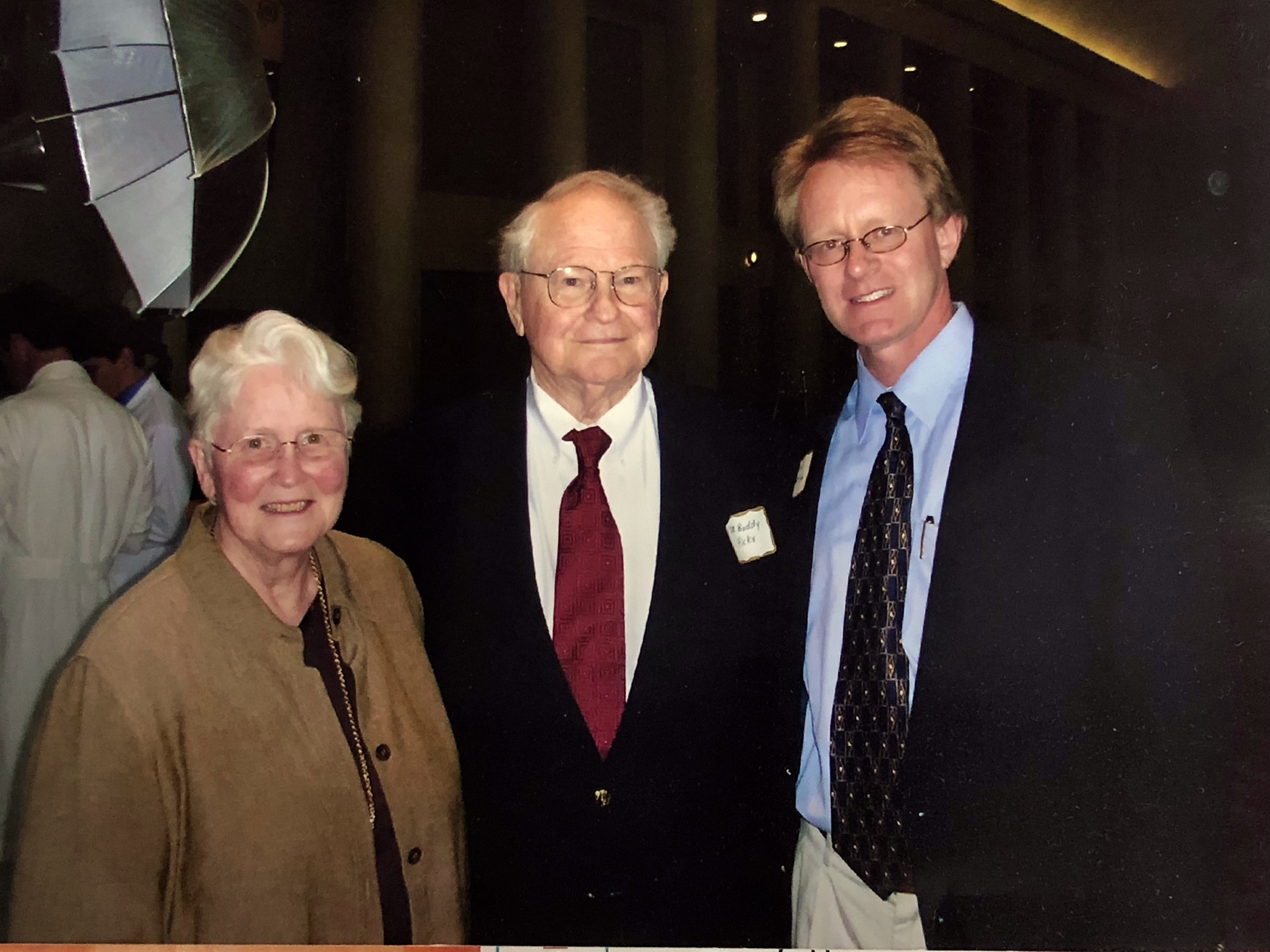 Dr. Anderson with his mentor Dr. Hicks and his wife Ann Hicks
