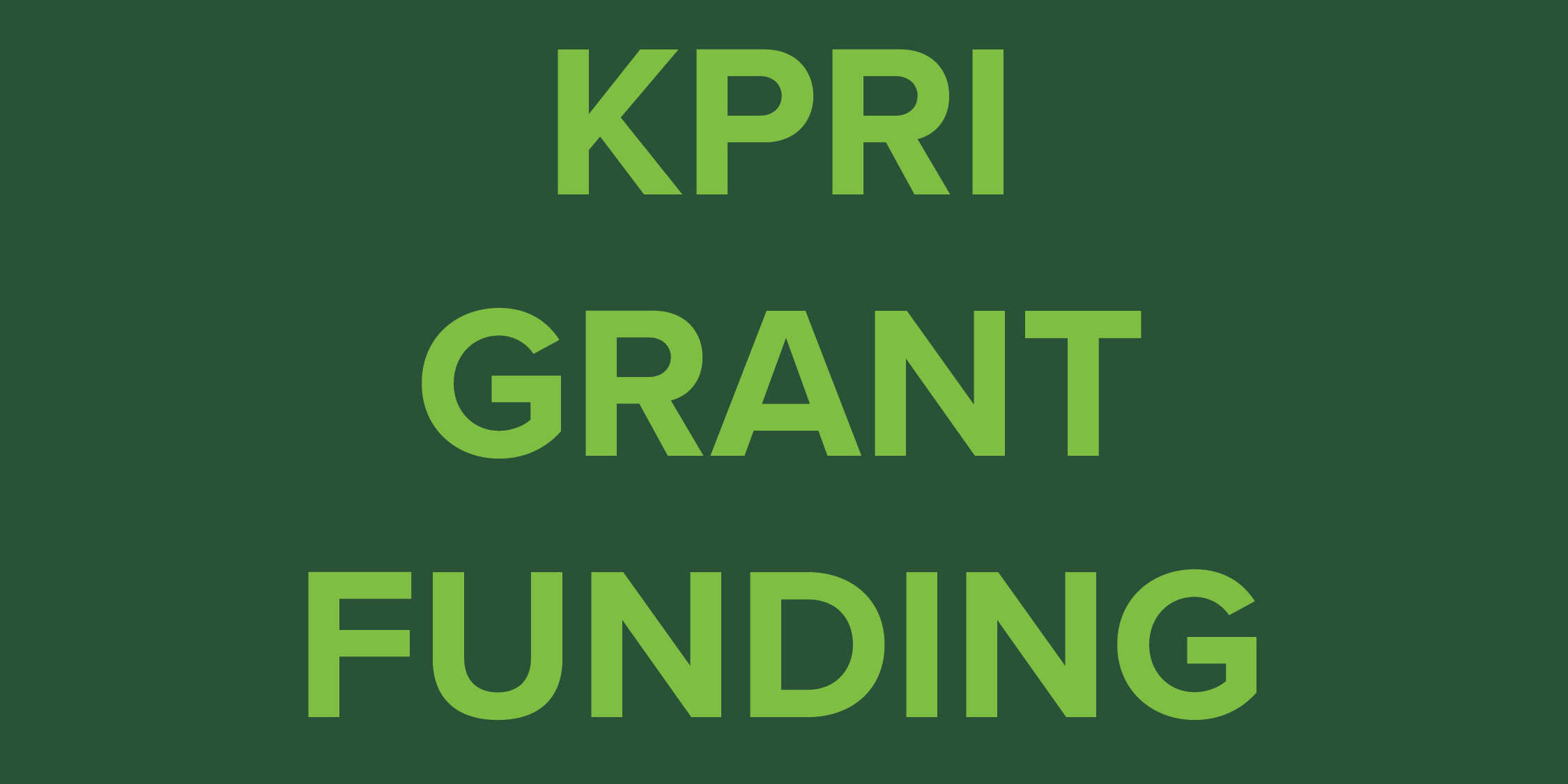 1993- First KPRI Grants Awarded