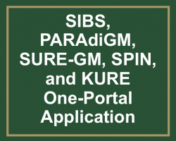 Button for SIBS,PARAdGM, SURE-GM, SPIN, and KURE One-portal Application