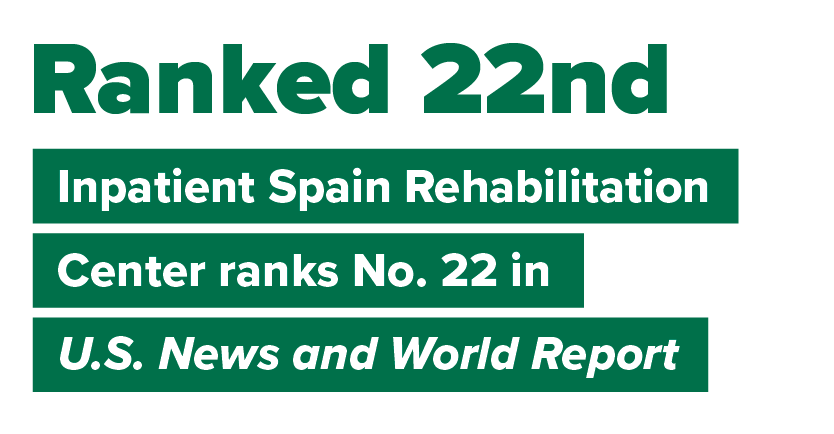 Inpatient Spain Rehabilitation Center ranks No. 22 in U.S. News and World Report