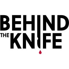 behind the knife black logo