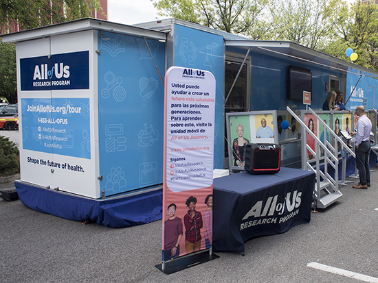 National Institutes of Health "All of Us" Research Program mobile center, 2018.