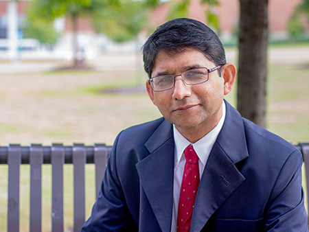 Environmental headshot of Dr. Akhlaque Haque, PhD (Professor, Political Science and Public Administration), September 2015.