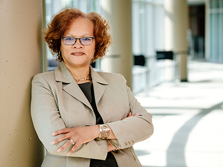 Head shot of Dr. Tonya Perry, PhD (Associate Professor, Curriculum and Instruction), 2015.