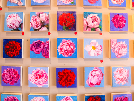 Paintings of peonies for the "Peony Project" 