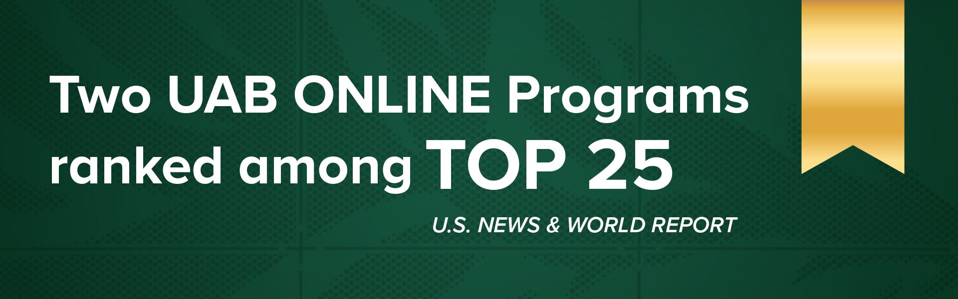UAB Online highlighted among Top 25 programs in two categories