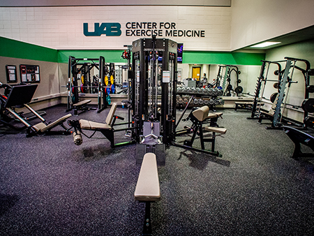 Overall interior of UAB Center for Exercise Medicine.