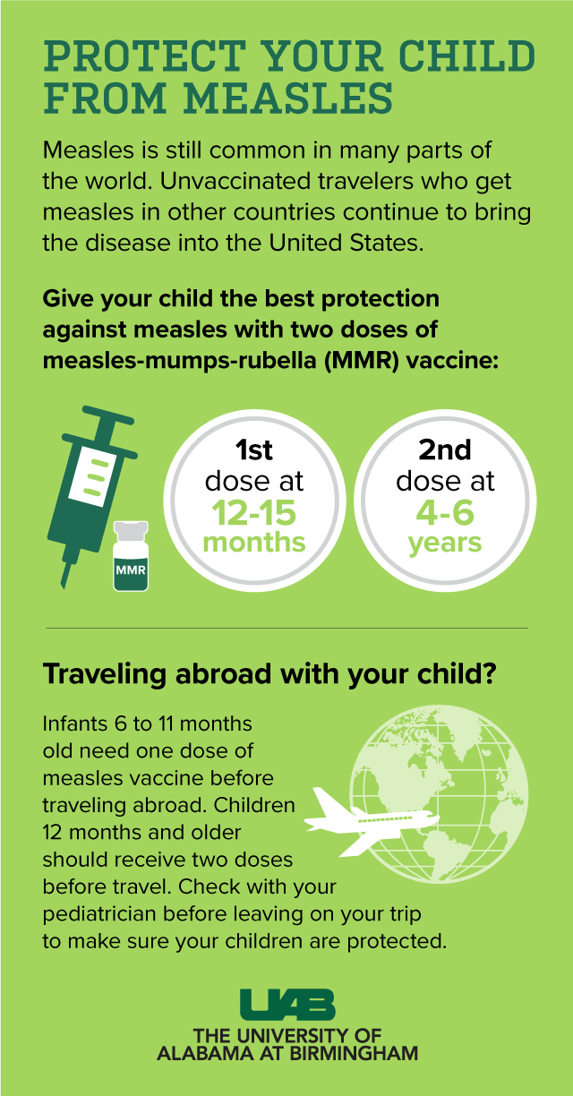 Explanation on how to protect your child from measles.