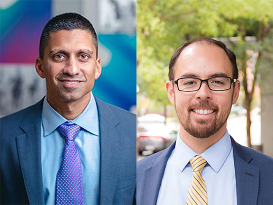 Irfan Asif, M.D., chair of the Department of Family and Community Medicine, and Dawson Smith, vice president for Affiliate Operations and Network Development in the UAB Health System
