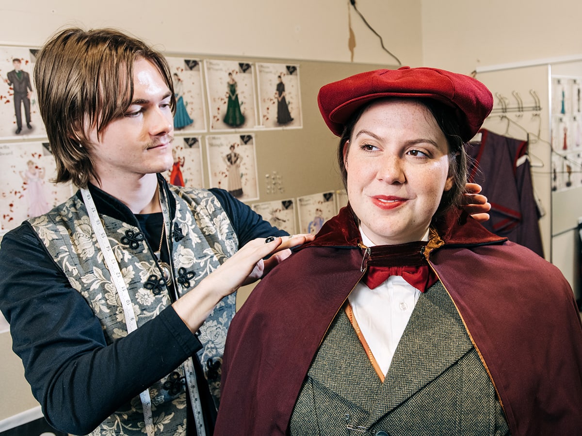 One actor, one designer bring eight characters to life for Theatre UAB musical